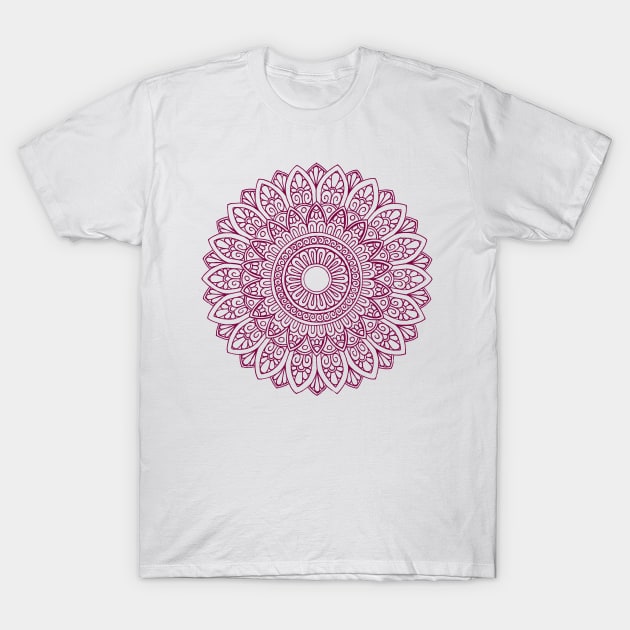 Mandala (magenta) T-Shirt by calenbundalas